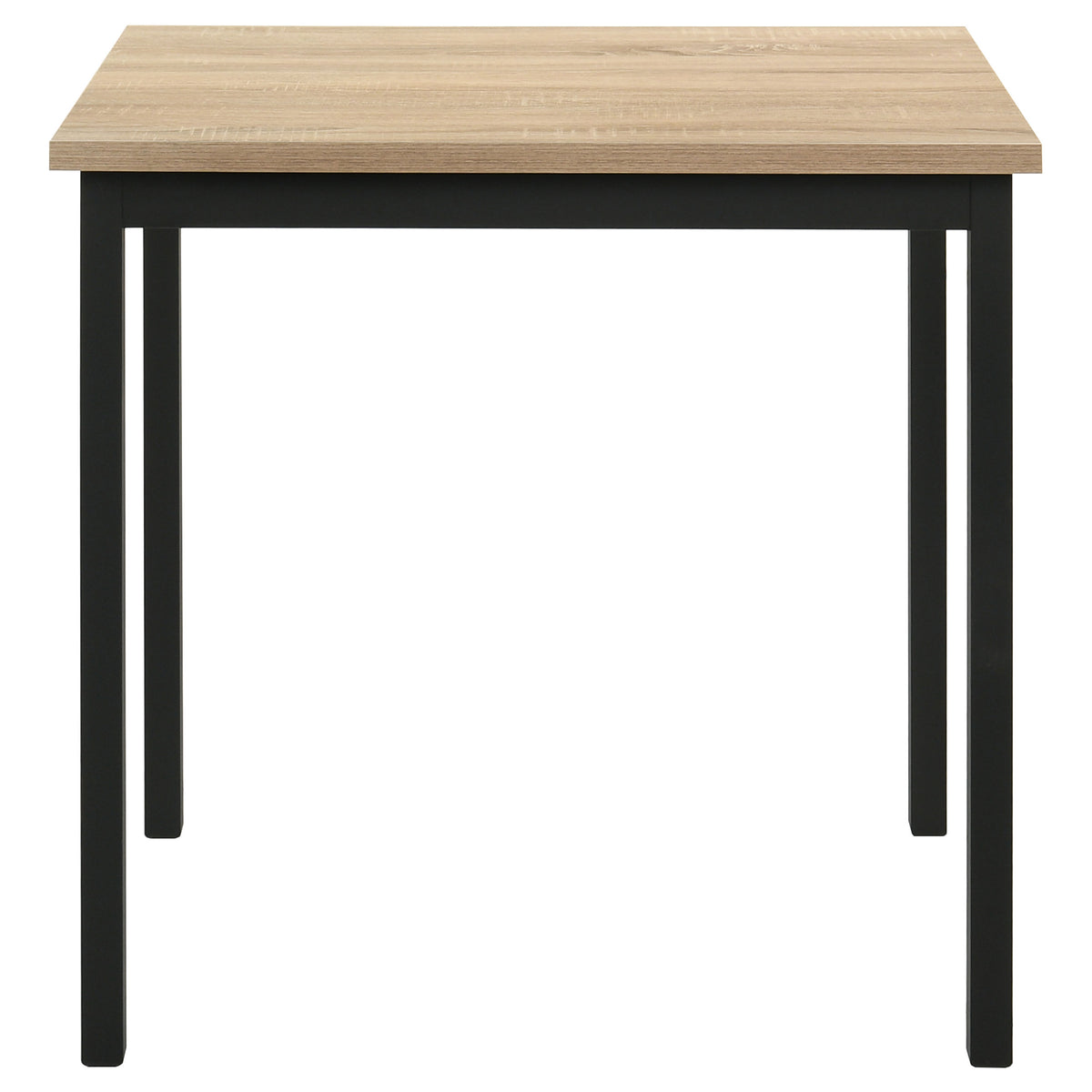 Garza Space-Saving Dining Table & 5-Piece Sets - Greige Oak Top, Black Metal Frame & Leatherette Chairs – view 7