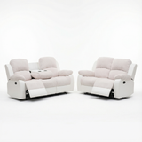 Bloom Love Seat & Sofa Set Recliner with Console Cup Holders