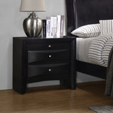 Briana Bookcase Storage Bed & Bedroom Sets - 8 Drawers & Drop-Down Rail Storage in Black, Queen to California King - lifestyle