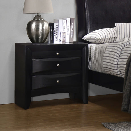 Briana Bookcase Storage Bed & Bedroom Sets - 8 Drawers & Drop-Down Rail Storage in Black, Queen to California King - lifestyle