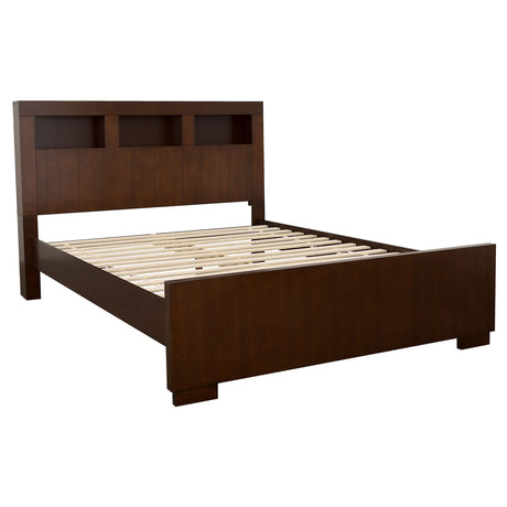 Jessica LED Platform Bed & Bedroom Sets - Eastern King LED Bookcase Bed Only
