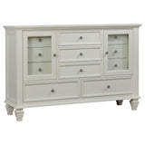 Sandy Beach Carved Panel or Storage Bed & Bedroom Sets - 11-Drawer Dresser