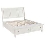 Sandy Beach Carved Panel or Storage Bed & Bedroom Sets - Eastern King Storage Bed Only