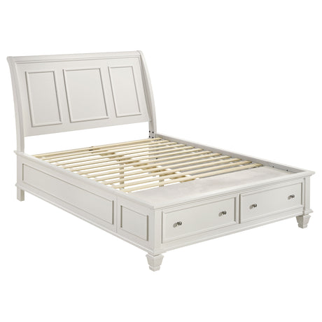 Sandy Beach Carved Panel or Storage Bed & Bedroom Sets - Queen Storage Bed Only