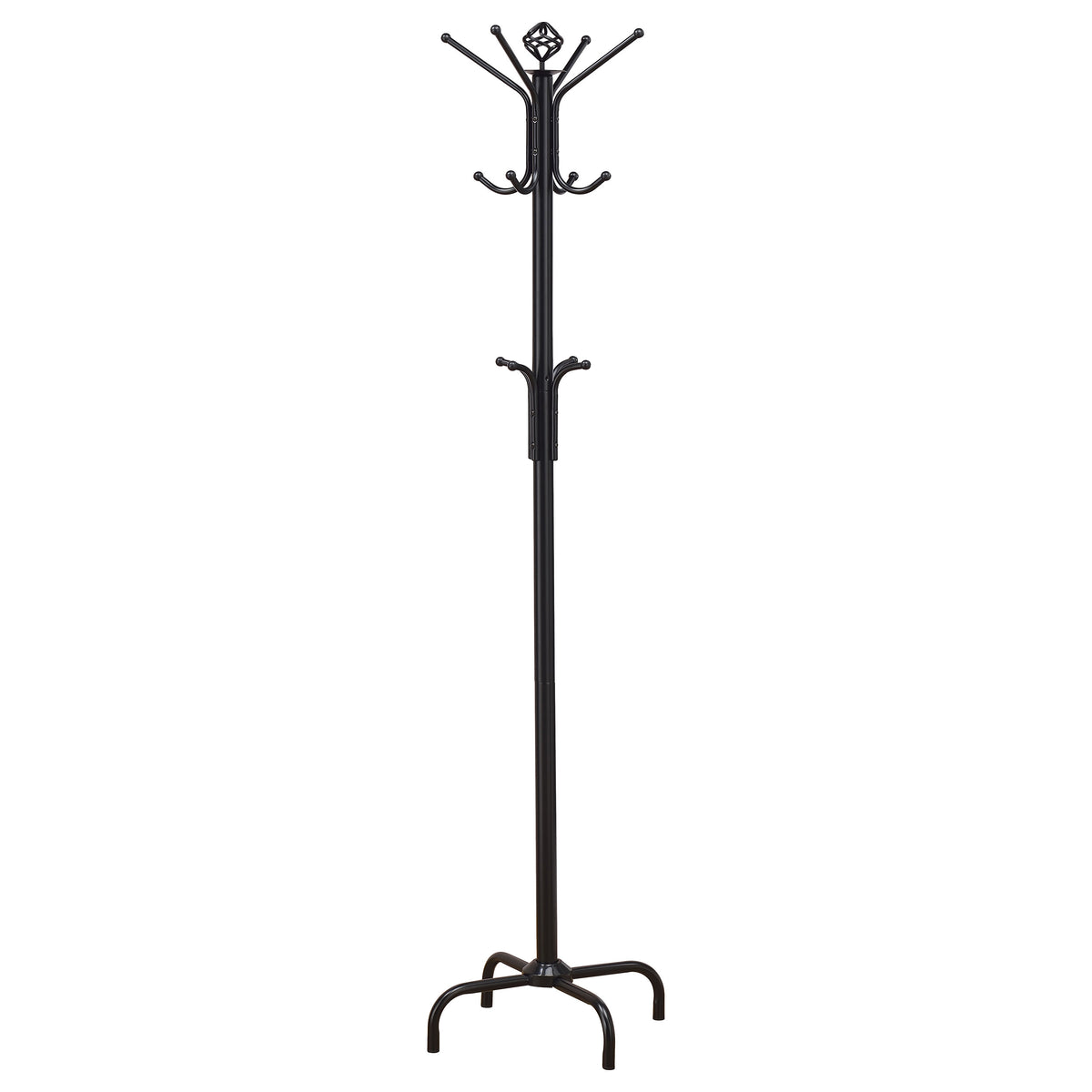 Collier 12-Hook Freestanding Metal Coat Rack