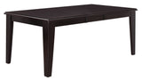 Era 7 Piece Solid Wood Dining Room Set with Espresso Finish and Padded Chairs