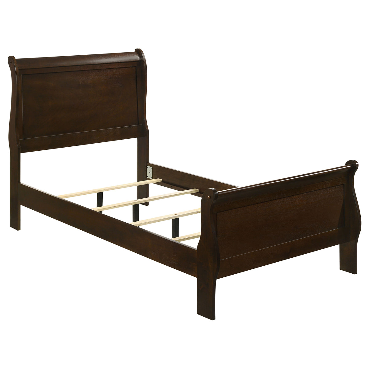 Louis Philippe Sleigh Bed & Bedroom Sets - Twin Bed Only