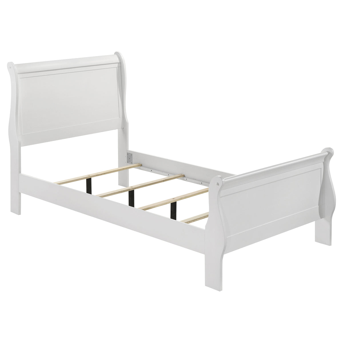 Louis Philippe Sleigh Panel Bed & Bedroom Sets - Twin Bed Only