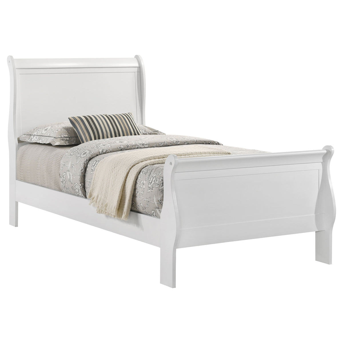 Louis Philippe Sleigh Panel Bed & Bedroom Sets – View 25