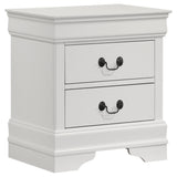 Louis Philippe Sleigh Panel Bed & Bedroom Sets - 2-Drawer Nightstand