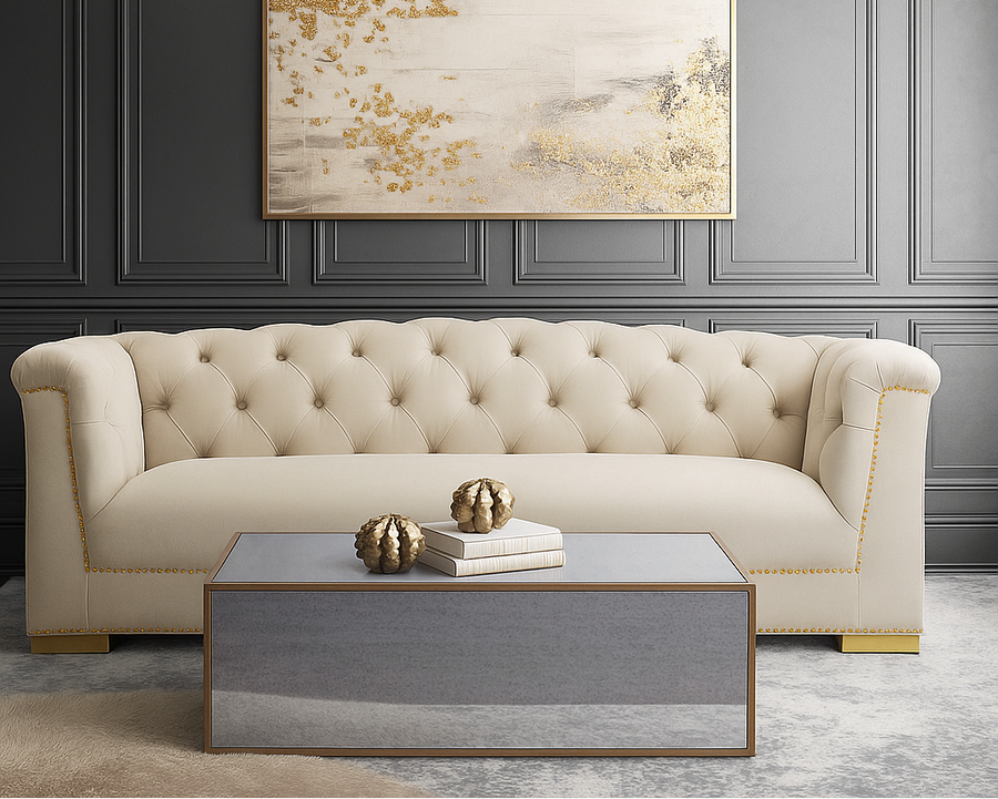 Lana Mirrored Coffee Table (43"-48")