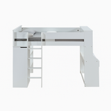 Ragna Twin Loft Bed with Desk & Wardrobe
