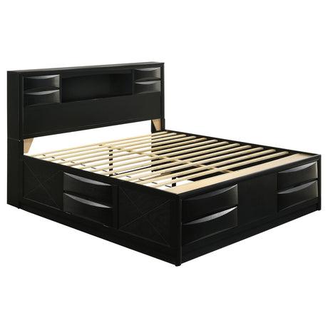 Briana Bookcase Storage Bed & Bedroom Sets - Eastern King