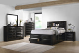 Briana Bookcase Storage Bed & Bedroom Sets - California King
