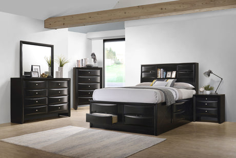 Briana Bookcase Storage Bed & Bedroom Sets - California King