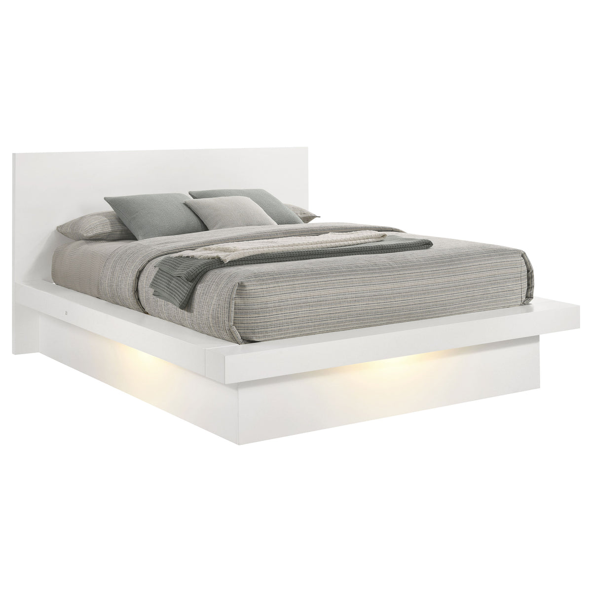 Jessica LED Platform Bed & Bedroom Sets - Queen LED Platform Bed Only