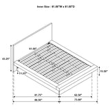Jessica LED Platform Bed & Bedroom Sets - Contemporary Snow White with Silver-Tone Bar Pulls – view 19