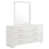 Jessica LED Platform Bed & Bedroom Sets - Dresser + Mirror