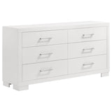 Jessica LED Platform Bed & Bedroom Sets - 6-Drawer Dresser