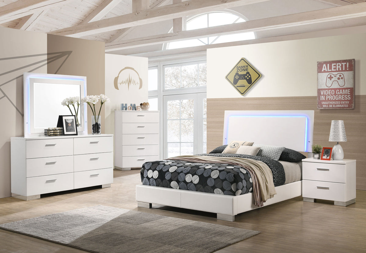 Felicity LED Panel Bed & Bedroom Sets - Full