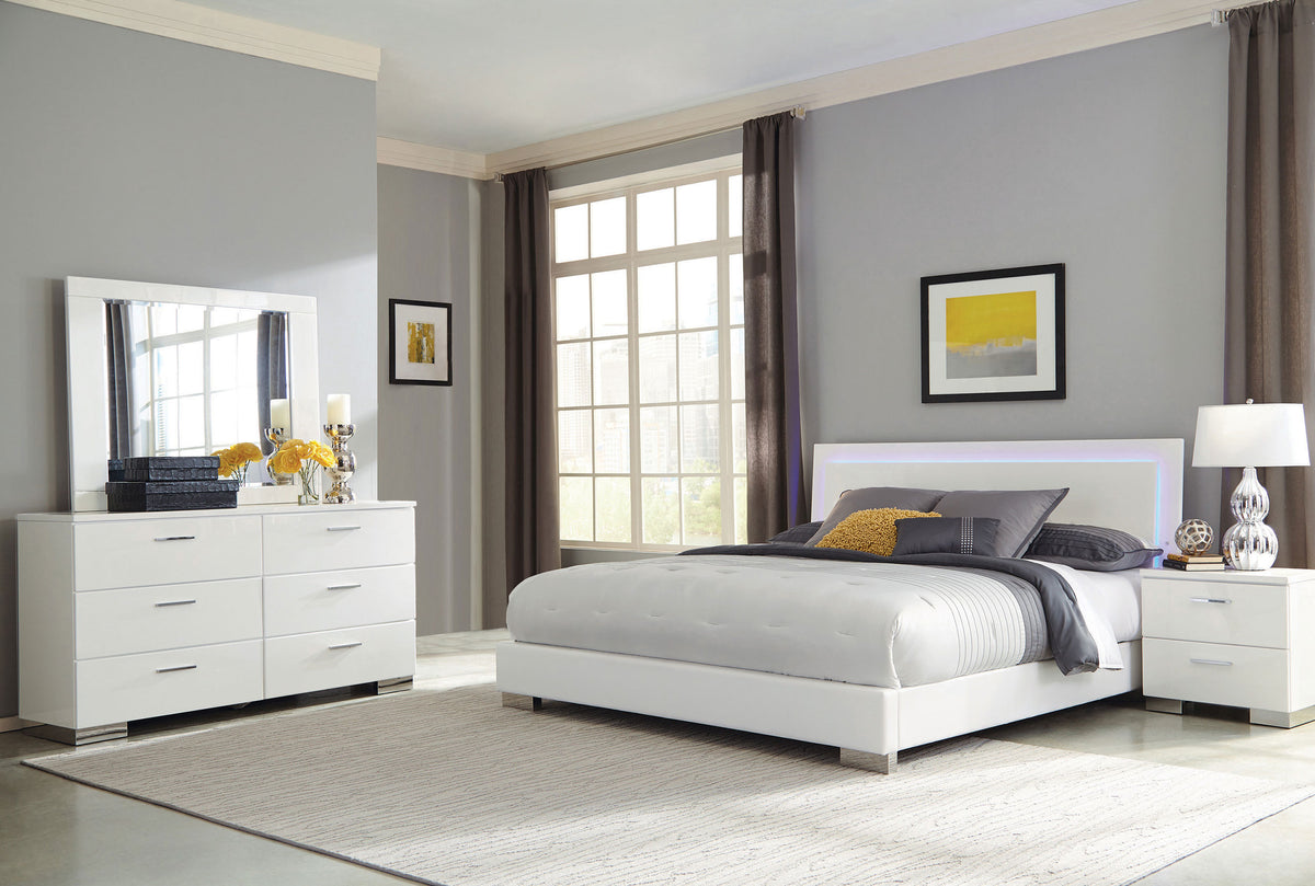 Felicity LED Panel Bed & Bedroom Sets - Eastern King