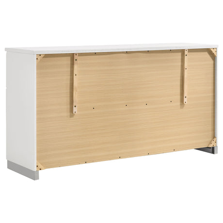 Felicity Bedroom Storage - Dresser, LED Mirror, Chest, Nightstand & Lighted Vanity in White High Gloss – view 18