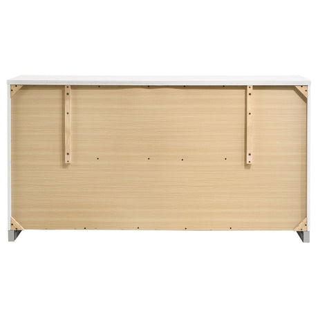 Felicity Bedroom Storage - Dresser, LED Mirror, Chest, Nightstand & Lighted Vanity in White High Gloss – view 19