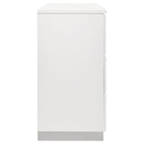 Felicity Bedroom Storage - Dresser, LED Mirror, Chest, Nightstand & Lighted Vanity in White High Gloss