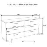 Felicity Bedroom Storage - Dresser, LED Mirror, Chest, Nightstand & Lighted Vanity in White High Gloss