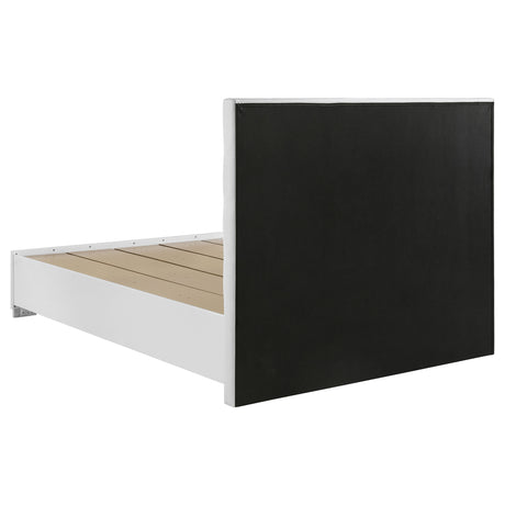 Felicity Storage Platform Bed & Bedroom Sets - 2-Drawer Channel-Tufted Bed in White High Gloss – view 13