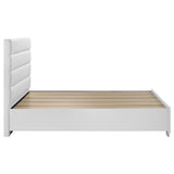 Felicity Storage Platform Bed & Bedroom Sets - 2-Drawer Channel-Tufted Bed in White High Gloss – view 14