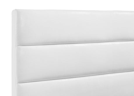 Felicity Storage Platform Bed & Bedroom Sets - 2-Drawer Channel-Tufted Bed in White High Gloss – view 15