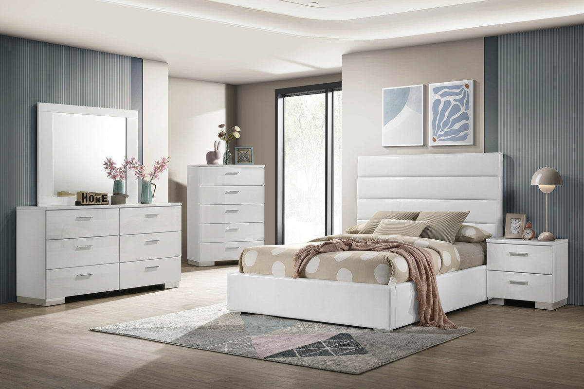 Felicity Channel-Tufted Platform Bed & Bedroom Sets - Full