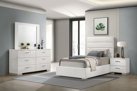 Felicity Channel-Tufted Platform Bed & Bedroom Sets - Twin