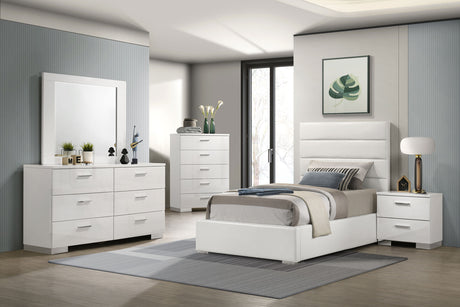 Felicity Channel-Tufted Platform Bed & Bedroom Sets - Twin