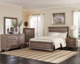 Kauffman Panel or Storage Bed & Bedroom Sets - 5pcs- Queen Panel Bed + Nightstand + Dresser + Mirror + Chest