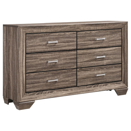 Kauffman Panel or Storage Bed & Bedroom Sets - 6-Drawer Dresser