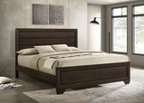 Kauffman Panel or Storage Bed & Bedroom Sets - Dark Cocoa with Black Recessed Grooves, Queen to California King - lifestyle