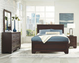 Kauffman Panel or Storage Bed & Bedroom Sets - 4pcs- Queen Panel Bed + Nightstand + Dresser + Mirror