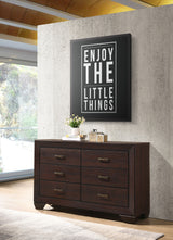 Kauffman Panel or Storage Bed & Bedroom Sets - Dark Cocoa with Black Recessed Grooves, Queen to California King - lifestyle
