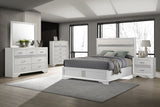 Miranda Upholstered Panel Bed & Bedroom Sets - 5pcs- California King Bed + Nightstand + Dresser + Mirror + Chest