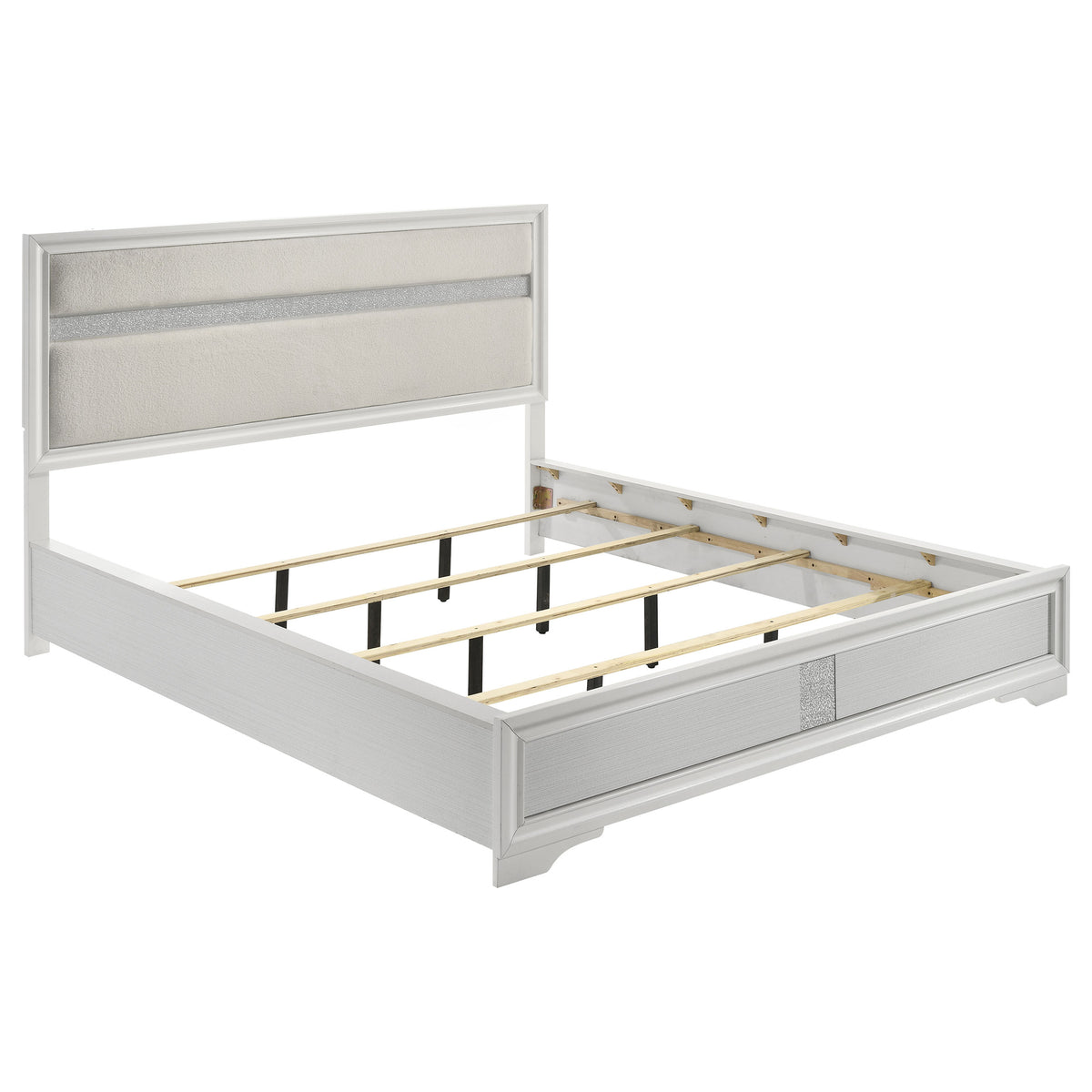Miranda Upholstered Panel Bed & Bedroom Sets - California King Bed Only