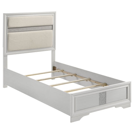 Miranda Upholstered Panel Bed & Bedroom Sets - Twin Bed Only