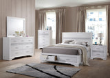 Miranda Storage Bed & Bedroom Sets - 5pcs- Queen Bed + Nightstand + Dresser + Mirror + Chest