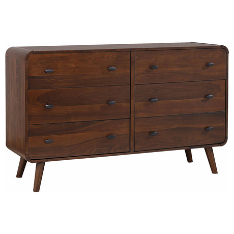 Robyn Mid-Century Platform Bed & Bedroom Sets - 6-Drawer Dresser