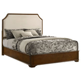 Garland Louis Philippe Panel Bed & Bedroom Sets - Cream Upholstered Headboard in Brown Cherry, Queen or Eastern King – view 17