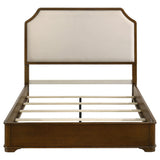 Garland Louis Philippe Panel Bed & Bedroom Sets - Cream Upholstered Headboard in Brown Cherry, Queen or Eastern King – view 18