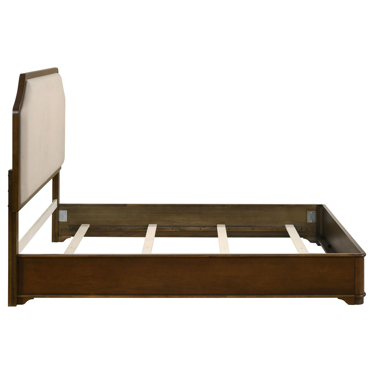 Garland Louis Philippe Panel Bed & Bedroom Sets - Cream Upholstered Headboard in Brown Cherry, Queen or Eastern King – view 20