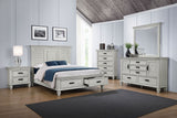 Franco Panel or Storage Bed & Bedroom Sets - 5pcs- Eastern King Storage Bed + Nightstand + Dresser + Mirror + Chest