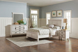 Franco Panel or Storage Bed & Bedroom Sets - 4pcs- Queen Panel Bed + Nightstand + Dresser + Mirror